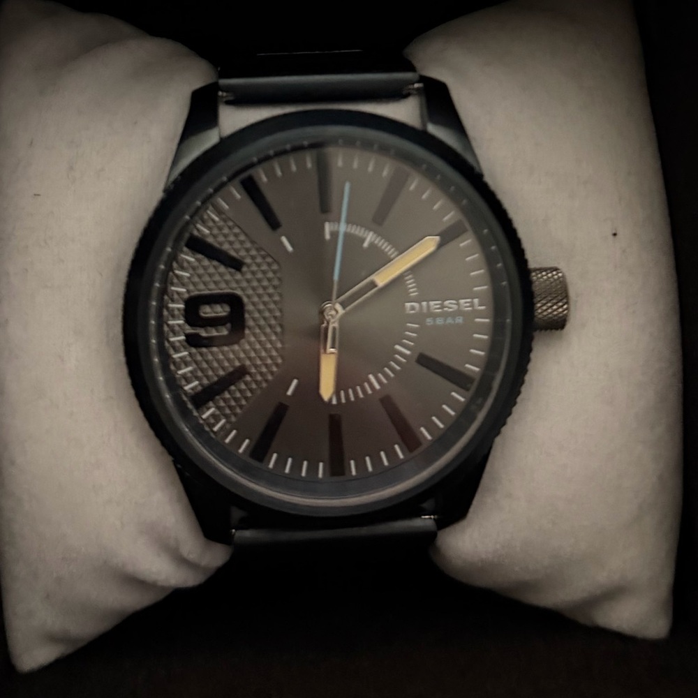 Diesel Blue and Silver Men's Watch